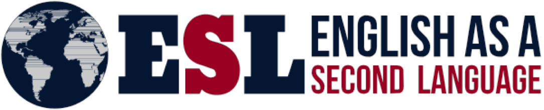 Globe "ESL English as a Second Language" deparment logo